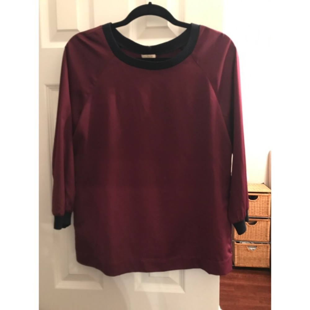 3/4 Sleeve Silky Blouse - J. Crew